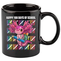 Happy 100 Days Of School Axolotl Kindergarten Costume 11oz C Handle Ceramic Mug