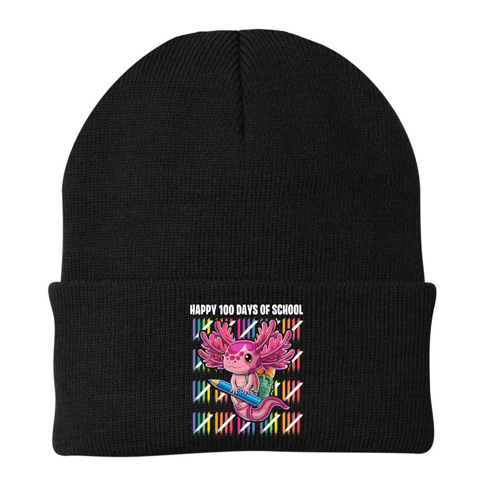 Happy 100 Days Of School Axolotl Kindergarten Costume Beanie