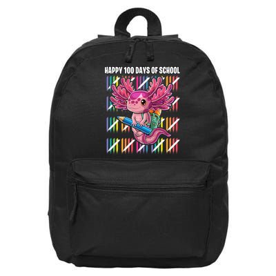 Happy 100 Days Of School Axolotl Kindergarten Costume 16 in Basic Backpack