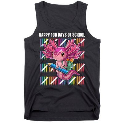 Happy 100 Days Of School Axolotl Kindergarten Costume Tank Top