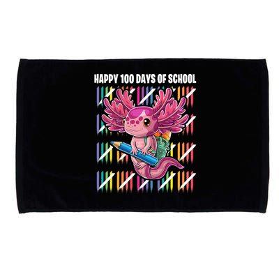 Happy 100 Days Of School Axolotl Kindergarten Costume Microfiber Hand Towel