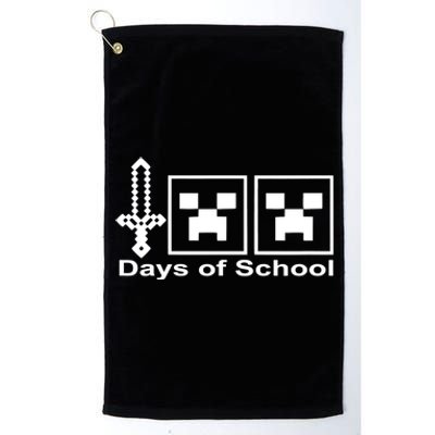 Happy 100 Days Of School Tee, School Day Platinum Collection Golf Towel