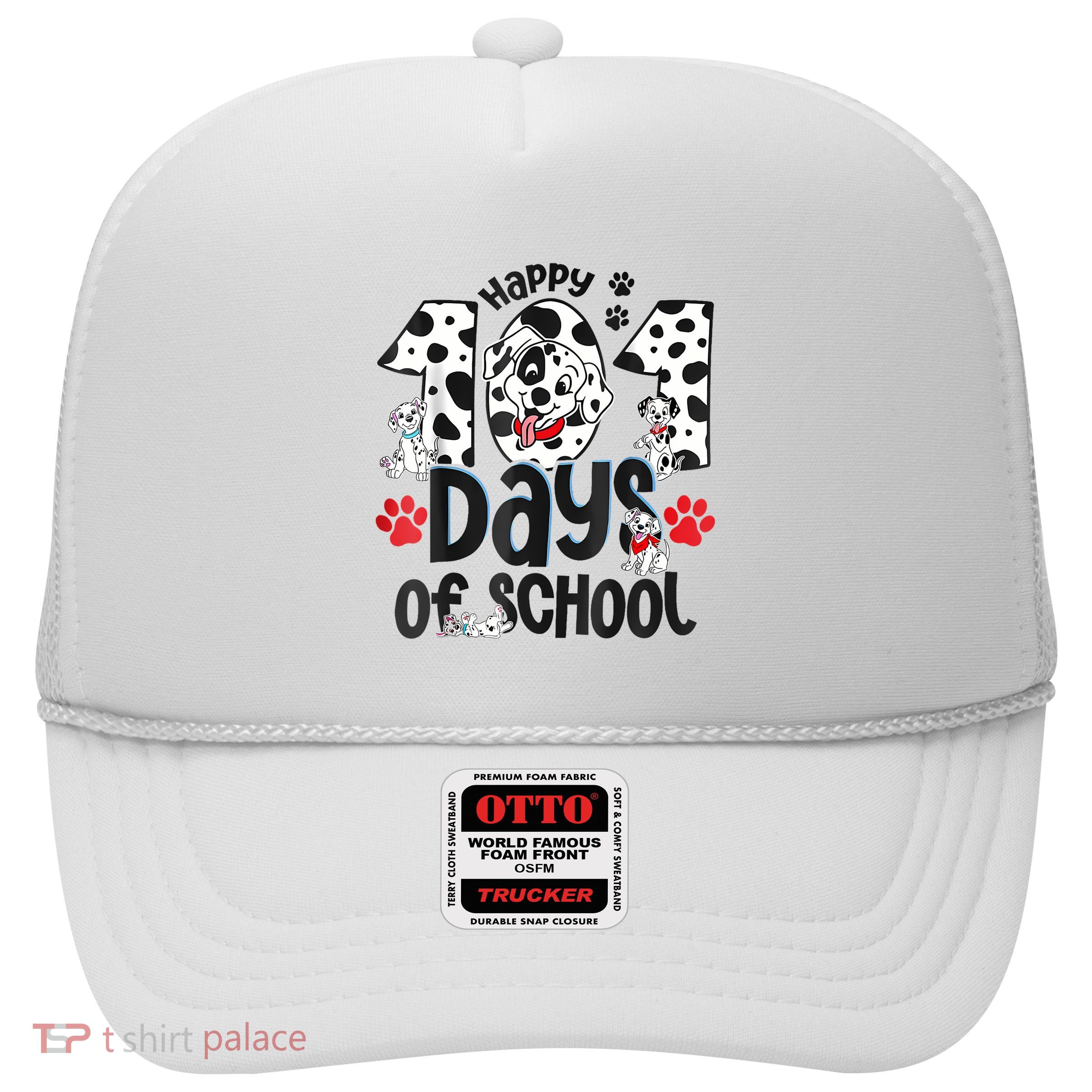 Happy 101 Days Of School Dog Trucker Hat