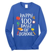 Happy 100 Days Of School Math Algebra Geek Gift Long Sleeve Shirt