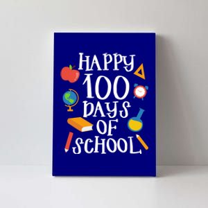 Happy 100 Days Of School Math Algebra Geek Gift Canvas