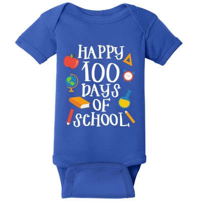 Happy 100 Days Of School Math Algebra Geek Gift Baby Bodysuit