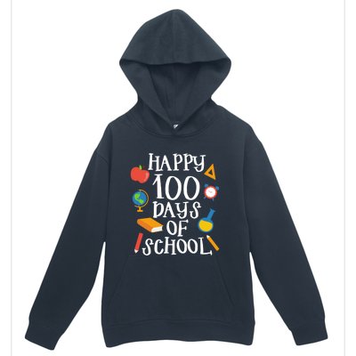 Happy 100 Days Of School Math Algebra Geek Gift Urban Pullover Hoodie