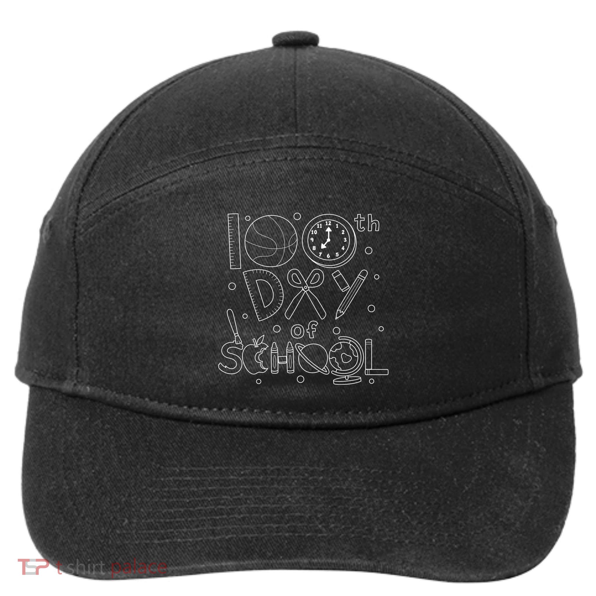 Happy 100th Days Of School Education 7-Panel Snapback Hat
