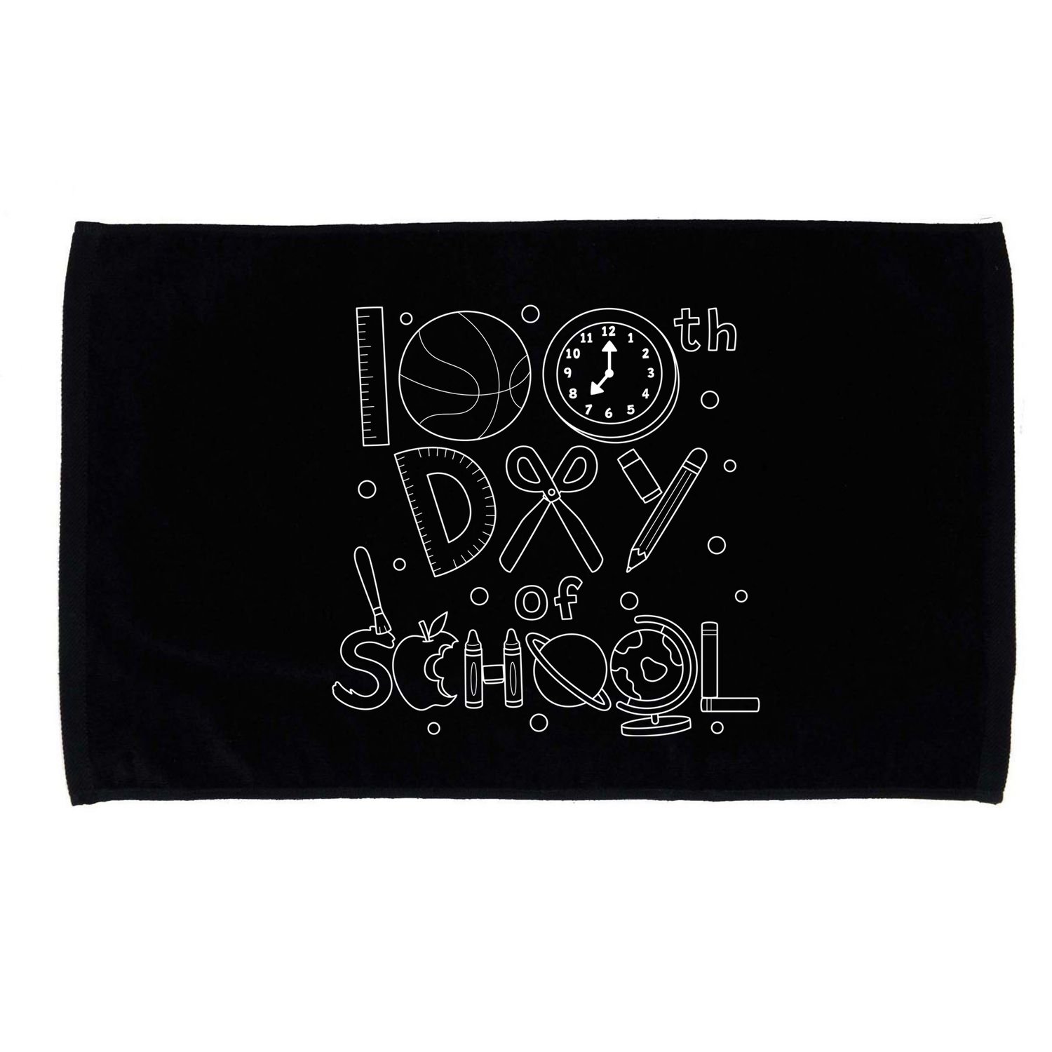 Happy 100th Days Of School Education Microfiber Hand Towel