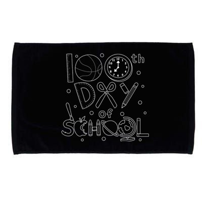 Happy 100th Days Of School Education Microfiber Hand Towel