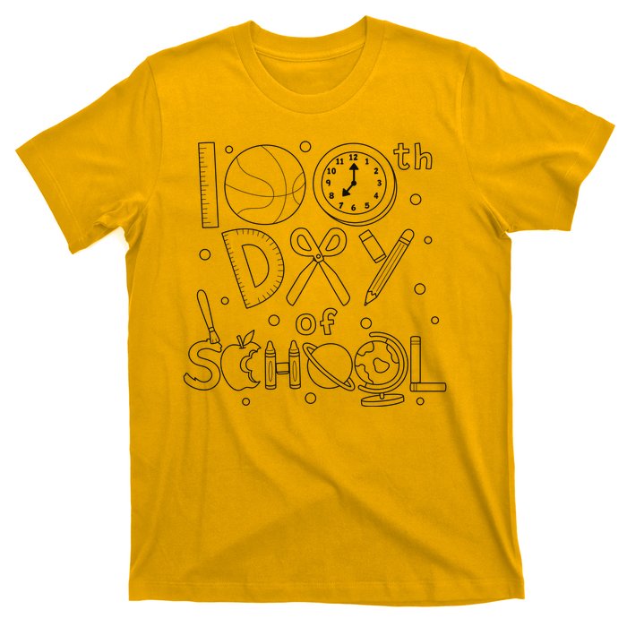 Happy 100th Days Of School Education T-Shirt