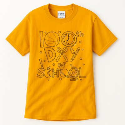 Happy 100th Days Of School Education Tall T-Shirt