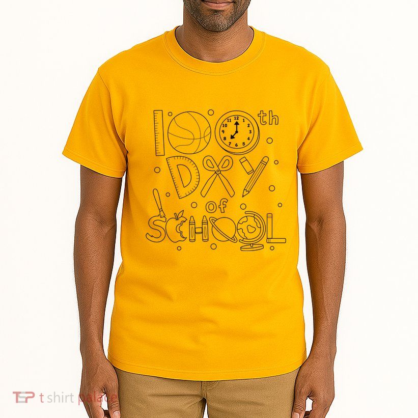 Happy 100th Days Of School Education Tall T-Shirt