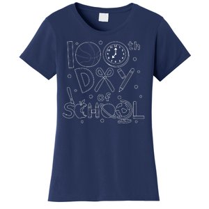 Happy 100th Days Of School Education Women's T-Shirt