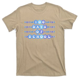 Happy 100 Days Of School Retro Groovy Bracelet Teachers T-Shirt