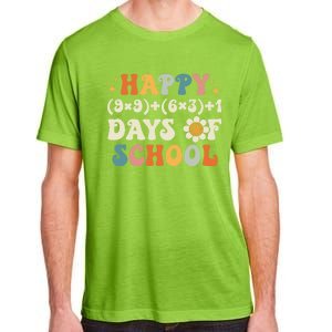 Happy 100 Days Of School Math Formula Groovy Gift Adult ChromaSoft Performance T-Shirt