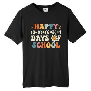 Happy 100 Days Of School Math Formula Groovy Gift Tall Fusion ChromaSoft Performance T-Shirt