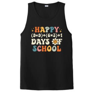 Happy 100 Days Of School Math Formula Groovy Gift PosiCharge Competitor Tank