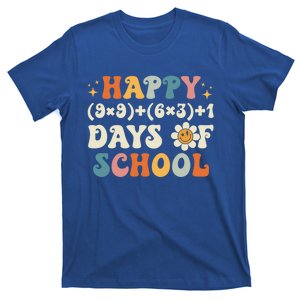 Happy 100 Days Of School Math Formula Groovy Gift T-Shirt