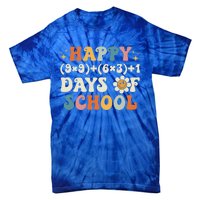 Happy 100 Days Of School Math Formula Groovy Gift Tie-Dye T-Shirt