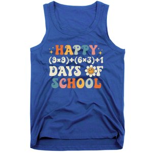 Happy 100 Days Of School Math Formula Groovy Gift Tank Top