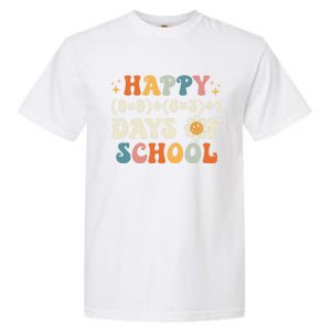 Happy 100 Days Of School Math Formula Groovy Gift Garment-Dyed Heavyweight T-Shirt