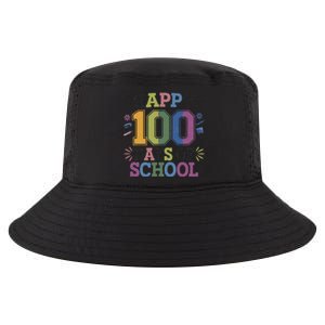 Happy 100th Day Of School Tie Dye Rainbow 100 Days Smarter Cool Comfort Performance Bucket Hat