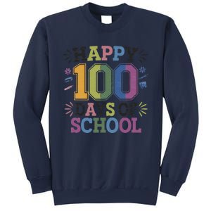 Happy 100th Day Of School Tie Dye Rainbow 100 Days Smarter Sweatshirt