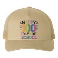 Happy 100th Day Of School Tie Dye Rainbow 100 Days Smarter Yupoong Adult 5-Panel Trucker Hat