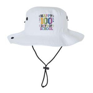 Happy 100th Day Of School Tie Dye Rainbow 100 Days Smarter Legacy Cool Fit Booney Bucket Hat