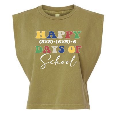 Happy 100 Days Of School Math Problem Gift Garment-Dyed Women's Muscle Tee