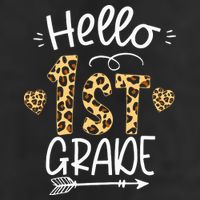 Hello 1st Grade Leopard Teacher Students Back To School First Day Of School 15oz Campfire Ceramic Mug