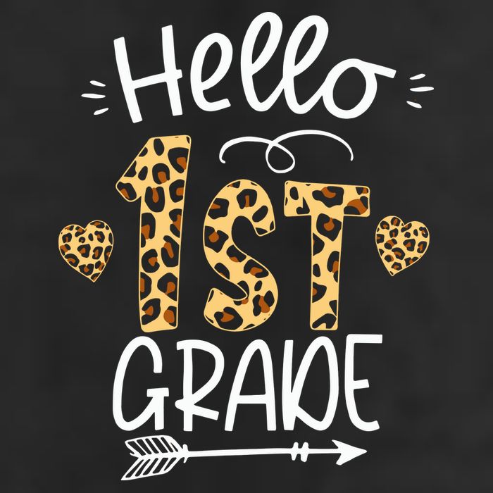 Hello 1st Grade Leopard Teacher Students Back To School First Day Of School 15oz Campfire Ceramic Mug