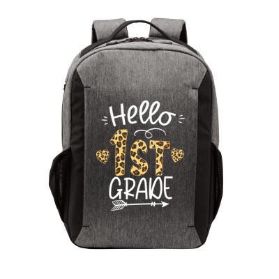 Hello 1st Grade Leopard Teacher Students Back To School First Day Of School Vector Backpack