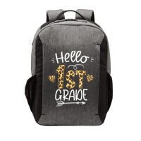 Hello 1st Grade Leopard Teacher Students Back To School First Day Of School Vector Backpack