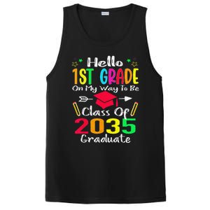 Hello 1st Grade Back To School Class Of 2035 Grow With Me PosiCharge Competitor Tank