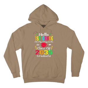 Hello 1st Grade Back To School Class Of 2035 Grow With Me Hoodie