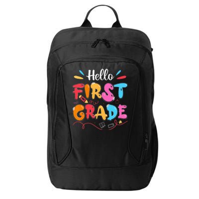 Hello 1st Grade Back To School First Grade Teachers Students City Backpack