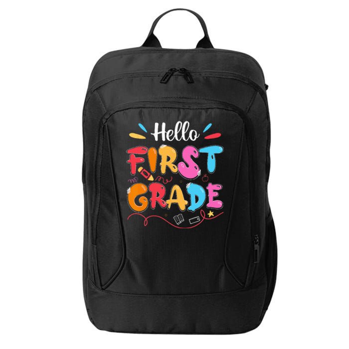 Hello 1st Grade Back To School First Grade Teachers Students City Backpack