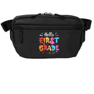 Hello 1st Grade Back To School First Grade Teachers Students Crossbody Pack