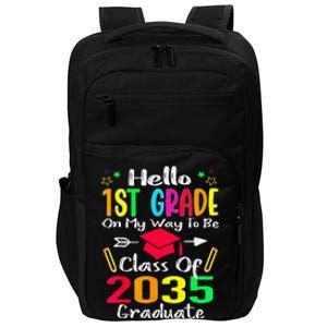 Hello 1st Grade Back To School Class Of 2035 Grow With Me Impact Tech Backpack