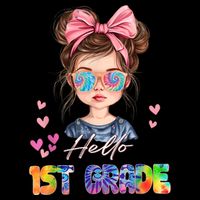 Hello 1st Grade Back To School Gift For Girl Sweatshirt