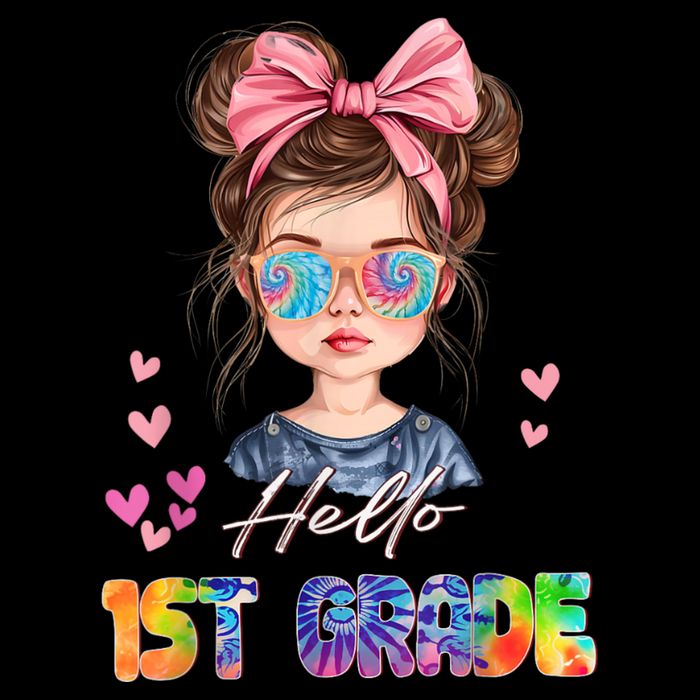 Hello 1st Grade Back To School Gift For Girl Sweatshirt