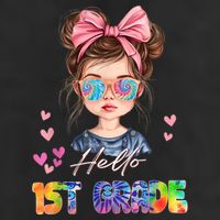 Hello 1st Grade Back To School Gift For Girl 11oz C Handle Ceramic Mug