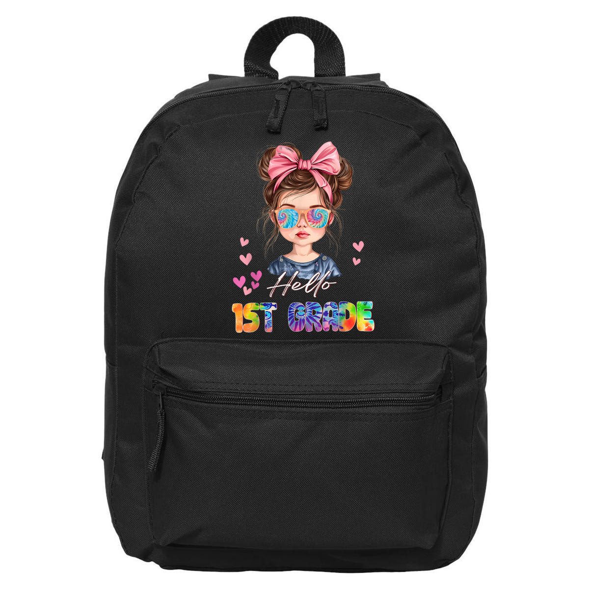 Hello 1st Grade Back To School Gift For Girl 16 in Basic Backpack