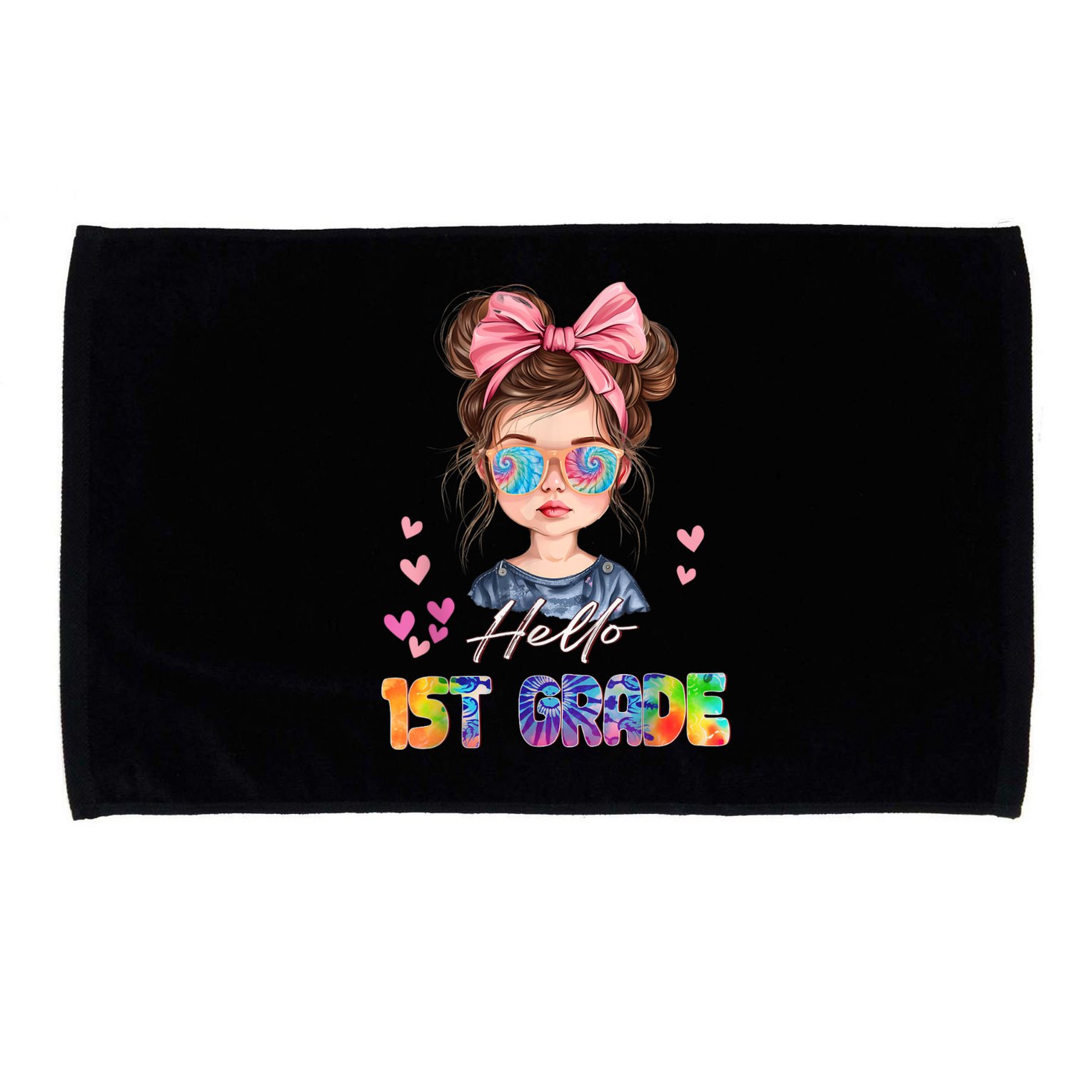 Hello 1st Grade Back To School Gift For Girl Microfiber Hand Towel