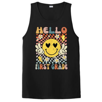 Hello 1st Grade Back To School First Grade Teacher PosiCharge Competitor Tank