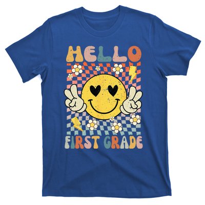 Hello 1st Grade Back To School First Grade Teacher T-Shirt