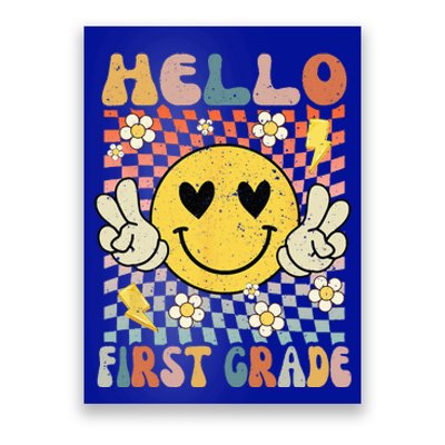 Hello 1st Grade Back To School First Grade Teacher Poster