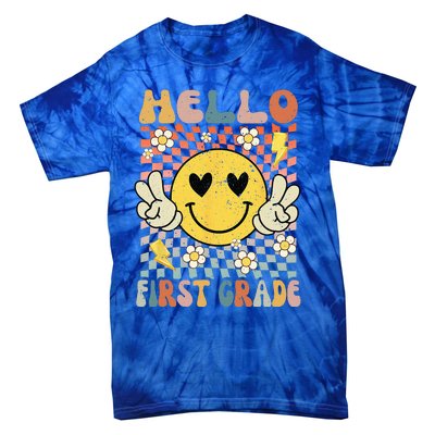 Hello 1st Grade Back To School First Grade Teacher Tie-Dye T-Shirt